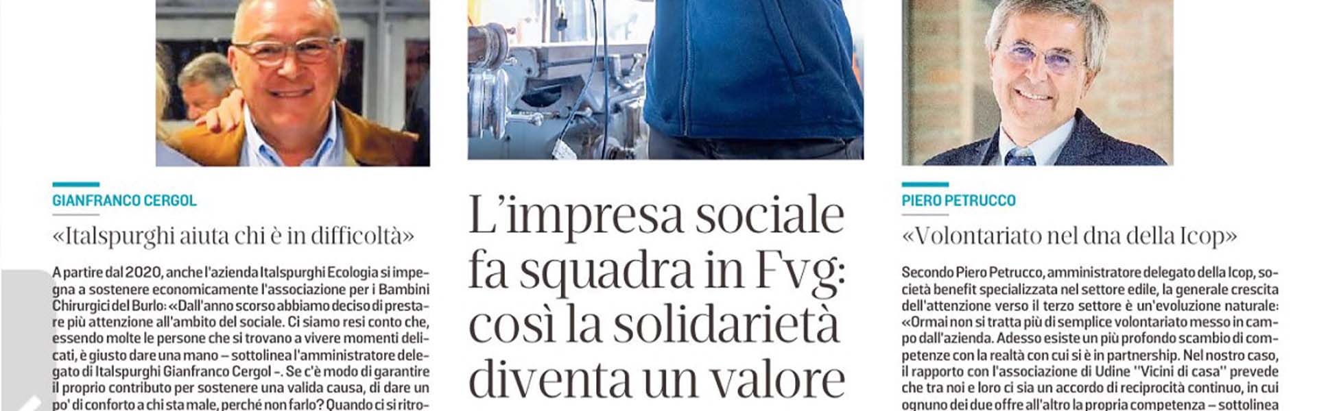 L’IMPRESA SOCIALE FA SQUADRA IN FVG